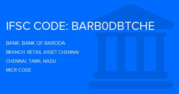 Bank Of Baroda (BOB) Retail Asset Chennai Branch IFSC Code