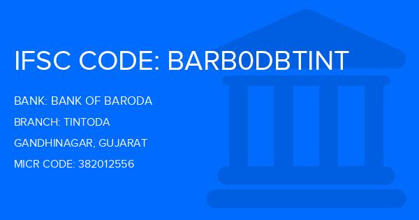 Bank Of Baroda (BOB) Tintoda Branch IFSC Code