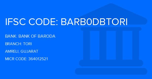 Bank Of Baroda (BOB) Tori Branch IFSC Code