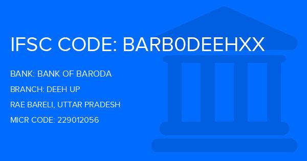 Bank Of Baroda (BOB) Deeh Up Branch IFSC Code