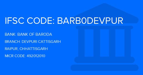 Bank Of Baroda (BOB) Devpuri Cattisgarh Branch IFSC Code