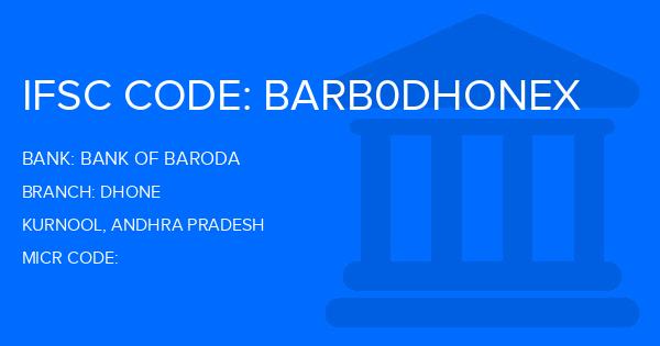 Bank Of Baroda (BOB) Dhone Branch IFSC Code