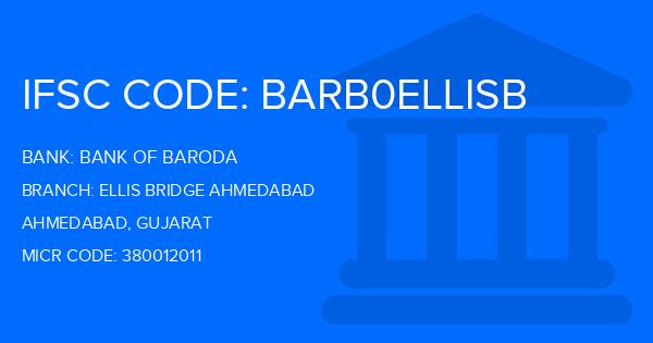 Bank Of Baroda (BOB) Ellis Bridge Ahmedabad Branch IFSC Code