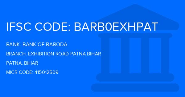 Bank Of Baroda (BOB) Exhibition Road Patna Bihar Branch IFSC Code