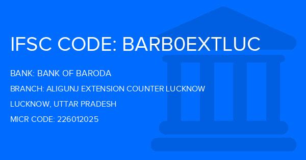 Bank Of Baroda (BOB) Aligunj Extension Counter Lucknow Branch IFSC Code