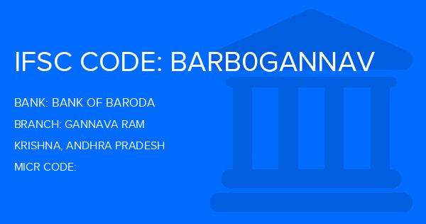 Bank Of Baroda (BOB) Gannava Ram Branch IFSC Code