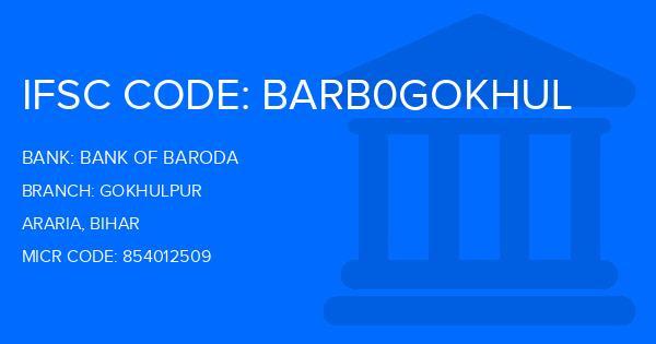Bank Of Baroda (BOB) Gokhulpur Branch IFSC Code
