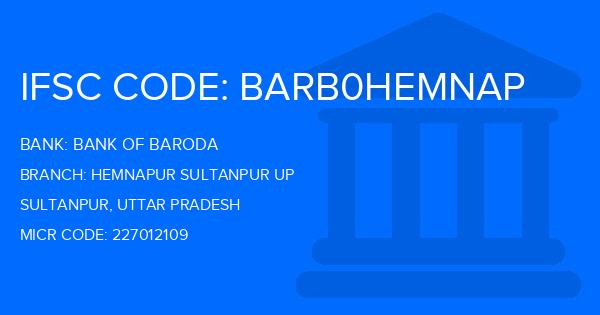 Bank Of Baroda (BOB) Hemnapur Sultanpur Up Branch IFSC Code