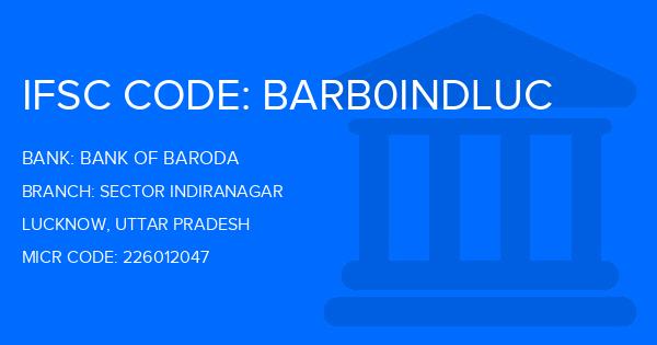 Bank Of Baroda (BOB) Sector Indiranagar Branch IFSC Code