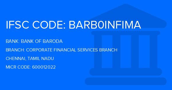 Bank Of Baroda (BOB) Corporate Financial Services Branch
