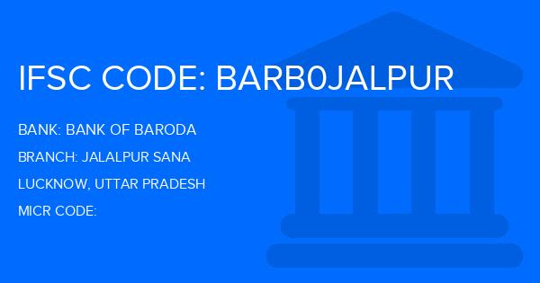 Bank Of Baroda (BOB) Jalalpur Sana Branch IFSC Code