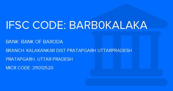 Bank Of Baroda (BOB) Kalakankar Dist Pratapgarh Uttarpradesh Branch IFSC Code
