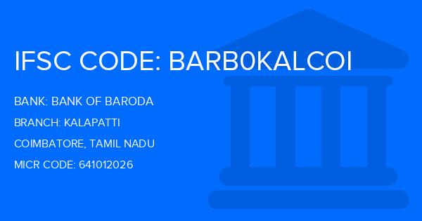 Bank Of Baroda (BOB) Kalapatti Branch IFSC Code