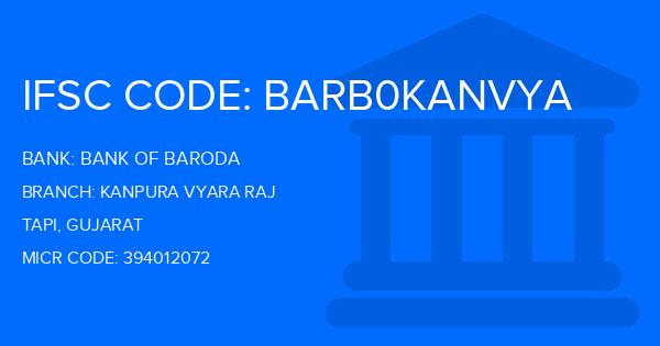 Bank Of Baroda (BOB) Kanpura Vyara Raj Branch IFSC Code