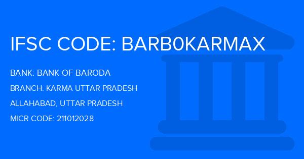 Bank Of Baroda (BOB) Karma Uttar Pradesh Branch IFSC Code