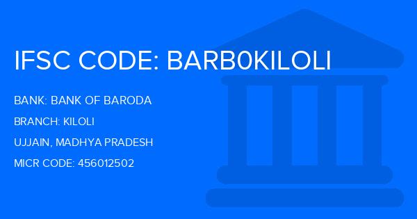 Bank Of Baroda (BOB) Kiloli Branch IFSC Code