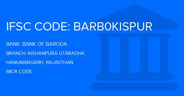 Bank Of Baroda (BOB) Kishanpura Utaradha Branch IFSC Code