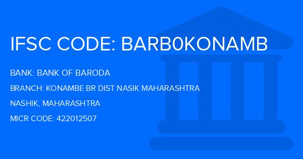 Bank Of Baroda (BOB) Konambe Br Dist Nasik Maharashtra Branch IFSC Code