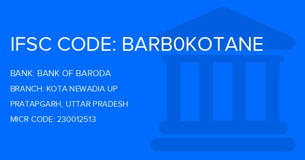 Bank Of Baroda (BOB) Kota Newadia Up Branch IFSC Code