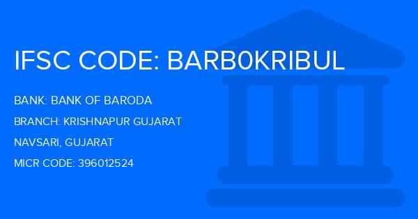 Bank Of Baroda (BOB) Krishnapur Gujarat Branch IFSC Code