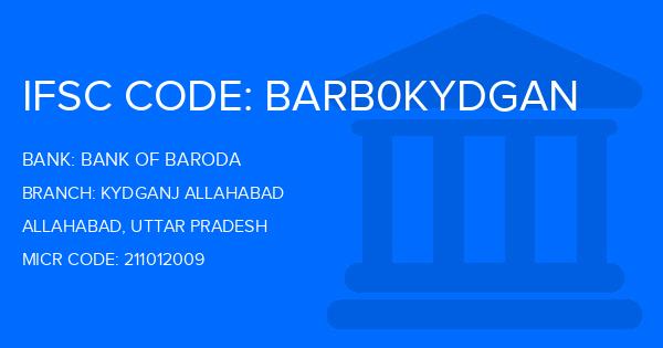 Bank Of Baroda (BOB) Kydganj Allahabad Branch IFSC Code