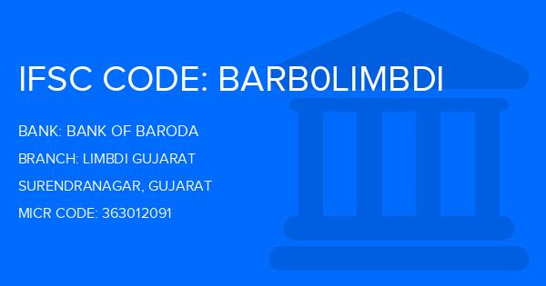 Bank Of Baroda (BOB) Limbdi Gujarat Branch IFSC Code