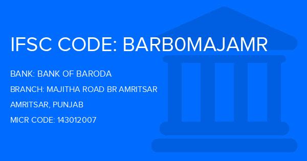 Bank Of Baroda (BOB) Majitha Road Br Amritsar Branch IFSC Code