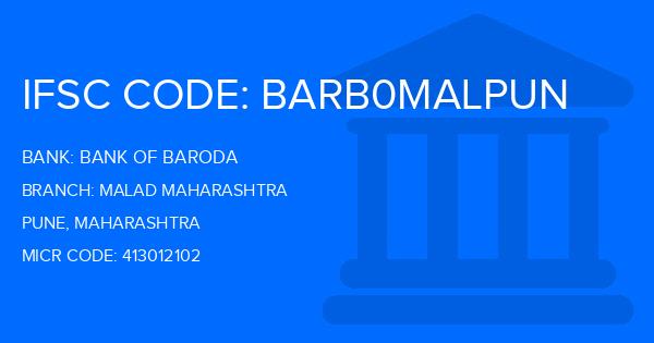 Bank Of Baroda (BOB) Malad Maharashtra Branch IFSC Code