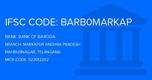 Bank Of Baroda (BOB) Markapur Andhra Pradesh Branch IFSC Code