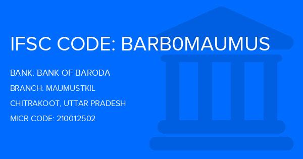 Bank Of Baroda (BOB) Maumustkil Branch IFSC Code
