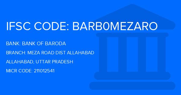 Bank Of Baroda (BOB) Meza Road Dist Allahabad Branch IFSC Code