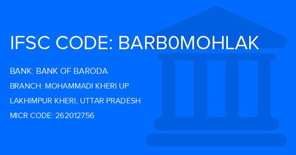 Bank Of Baroda (BOB) Mohammadi Kheri Up Branch IFSC Code