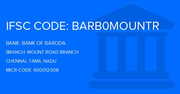 Bank Of Baroda (BOB) Mount Road Branch