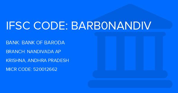 Bank Of Baroda (BOB) Nandivada Ap Branch IFSC Code