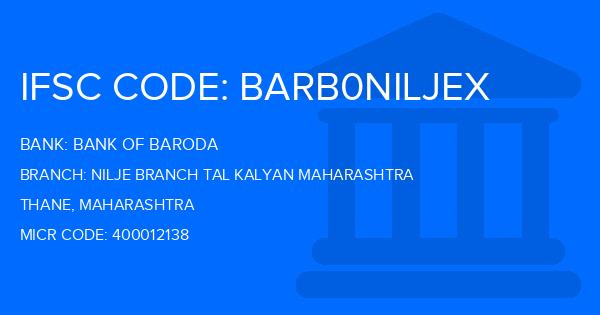 Bank Of Baroda (BOB) Nilje Branch Tal Kalyan Maharashtra Branch IFSC Code