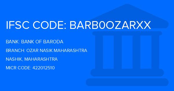 Bank Of Baroda (BOB) Ozar Nasik Maharashtra Branch IFSC Code