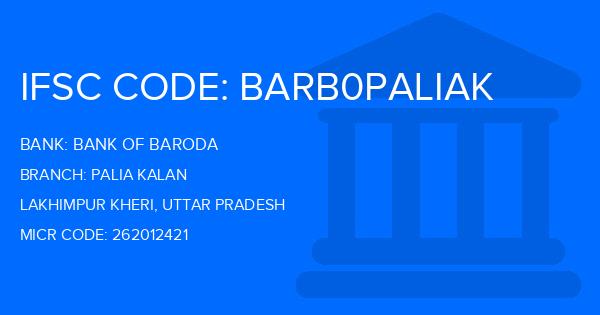 Bank Of Baroda (BOB) Palia Kalan Branch IFSC Code