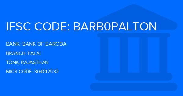 Bank Of Baroda (BOB) Palai Branch IFSC Code