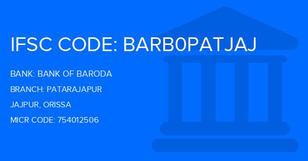 Bank Of Baroda (BOB) Patarajapur Branch IFSC Code