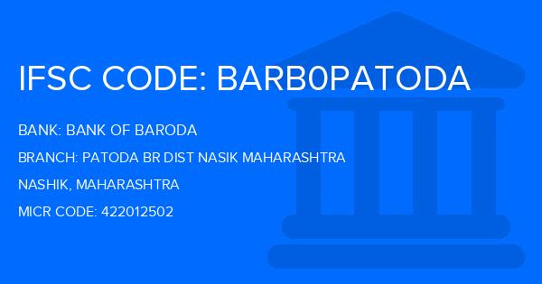 Bank Of Baroda (BOB) Patoda Br Dist Nasik Maharashtra Branch IFSC Code