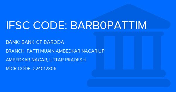 Bank Of Baroda (BOB) Patti Muain Ambedkar Nagar Up Branch ...