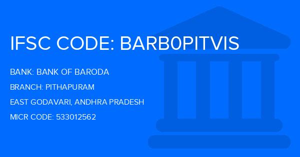 Bank Of Baroda (BOB) Pithapuram Branch IFSC Code