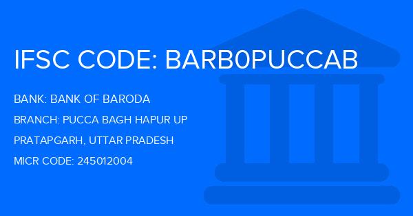 Bank Of Baroda (BOB) Pucca Bagh Hapur Up Branch IFSC Code