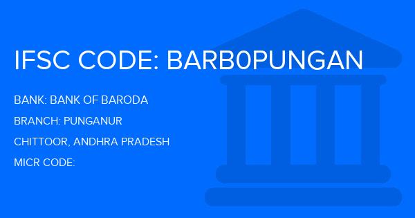 Bank Of Baroda (BOB) Punganur Branch IFSC Code