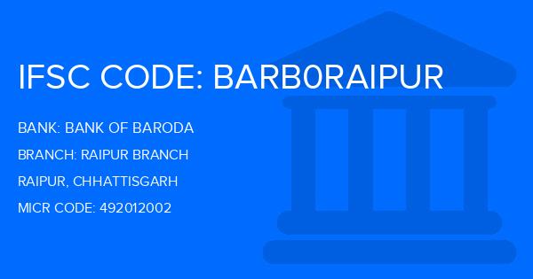 Bank Of Baroda (BOB) Raipur Branch