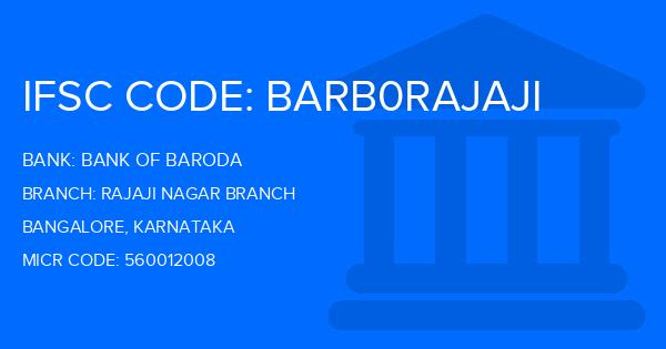 Bank Of Baroda (BOB) Rajaji Nagar Branch