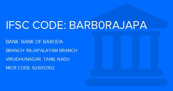 Bank Of Baroda (BOB) Rajapalayam Branch