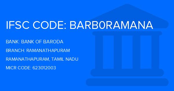 Bank Of Baroda (BOB) Ramanathapuram Branch IFSC Code