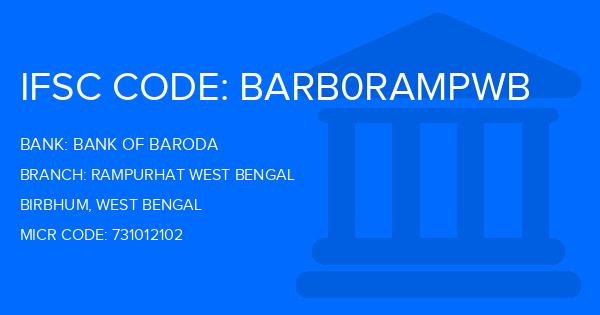 Bank Of Baroda (BOB) Rampurhat West Bengal Branch IFSC Code