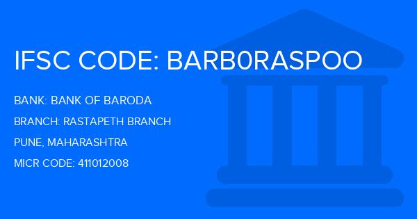 Bank Of Baroda (BOB) Rastapeth Branch